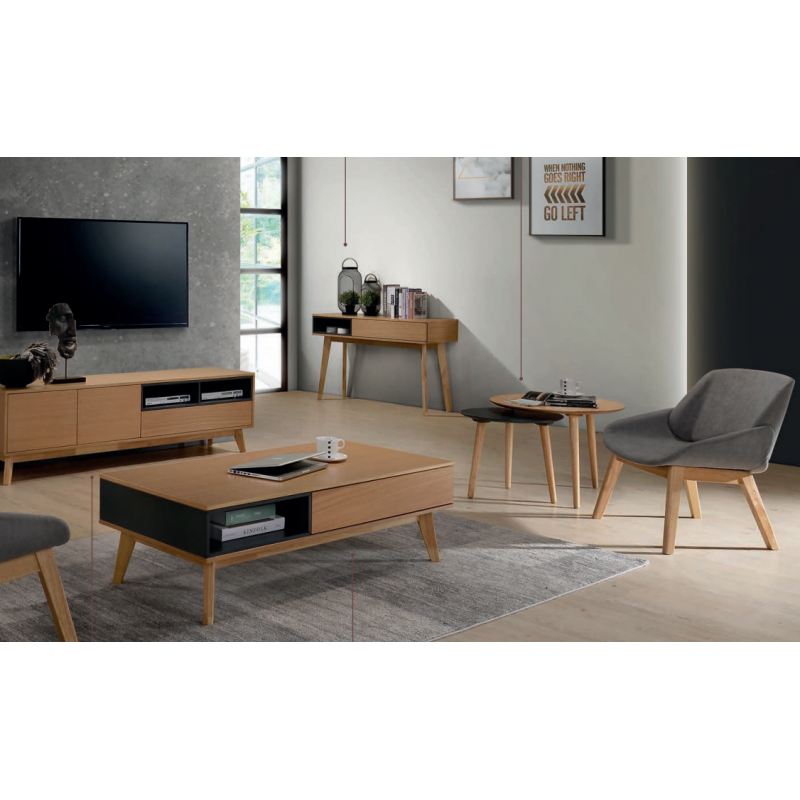 Salón comedor roble natural