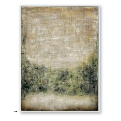 Cuadro abstracto tonos verdes